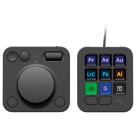 Accessoires streaming Logitech MX Creative Console - Graphite - Autre vue