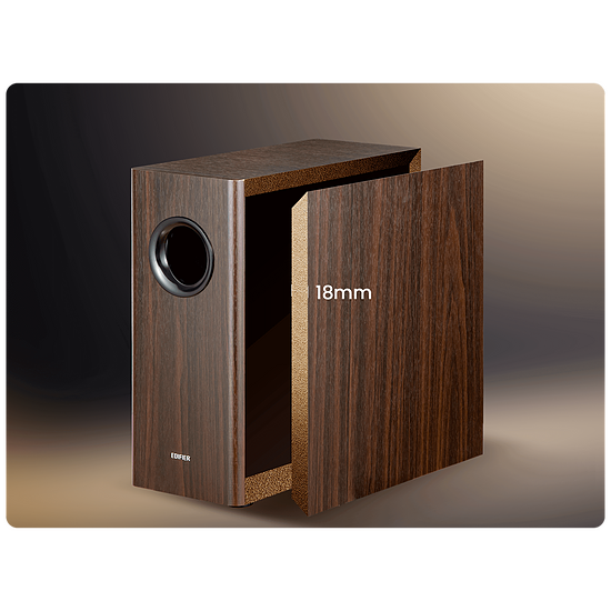 Enceintes PC Edifier T5s - Bois - Autre vue