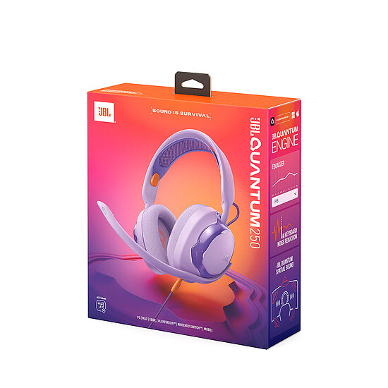 Casque micro JBL Quantum 250 - Violet - Autre vue