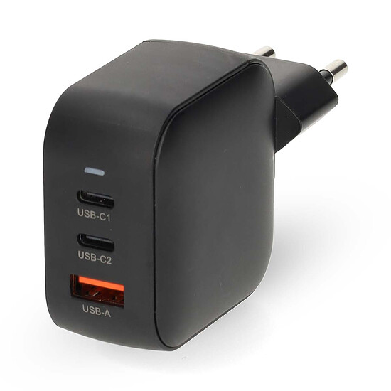 Chargeur USB Nedis Chargeur mural 70W USB + 2 USB-C GaN PD3.0 - Noir