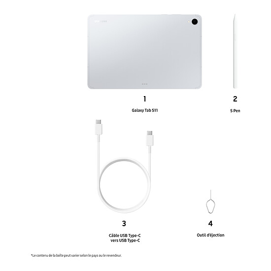 Tablette Samsung Galaxy Tab S11 11" SM-X730N Argent WiFi - 128 Go - 12 Go - Autre vue