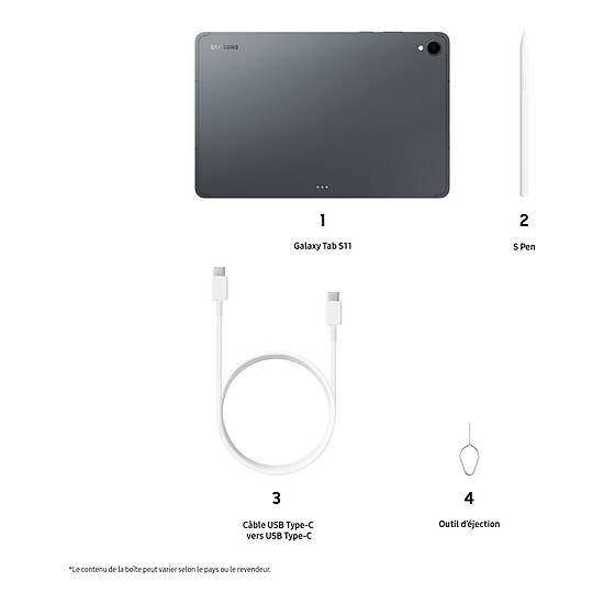 Tablette Samsung Galaxy Tab S11 11" SM-X730N Gris WiFi - 512  Go - 12 Go - Occasion - Autre vue