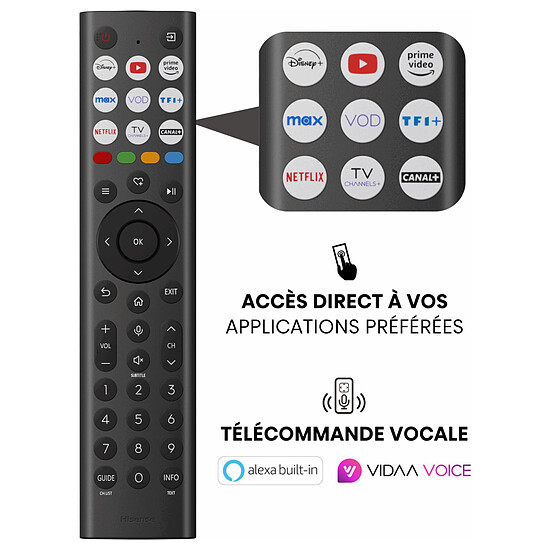 TV Hisense 55E7Q Pro - TV QLED 4K UHD HDR - 139 cm - Autre vue