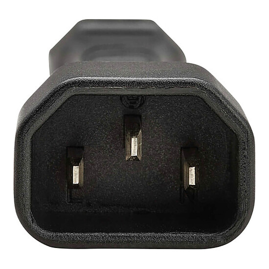 Câble Secteur Adaptateur secteur IEC C14 mâle / connecteur IEC C5 mâle - 15 cm - Autre vue