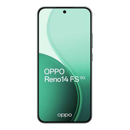 Smartphone OPPO Reno 14 FS 5G (Vert emeraude) - 512 Go - 12 Go - Autre vue