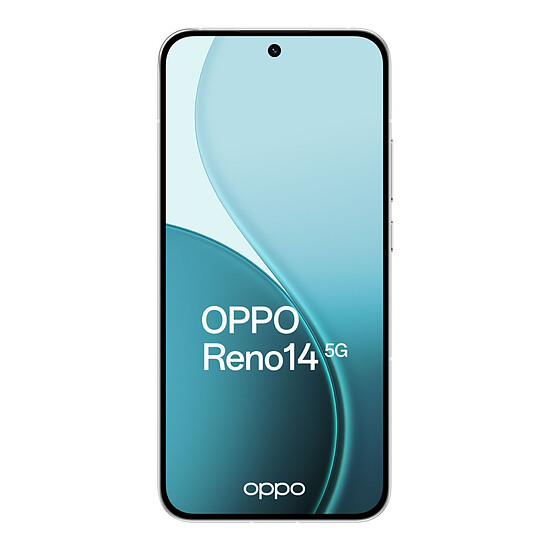 Smartphone OPPO Reno 14 5G (Blanc opale) - 512 Go - 12 Go - Autre vue