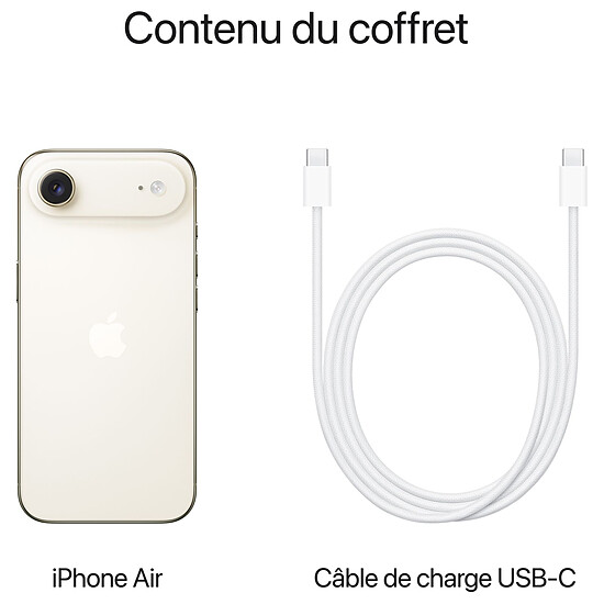 Smartphone reconditionné Apple iPhone Air Or Clair - 1 To  · Reconditionné - Autre vue