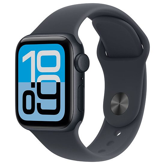 Montre connectée Apple Watch SE 3 GPS 44 mm Minuit Bracelet Sport Sport Minuit M/L - Autre vue