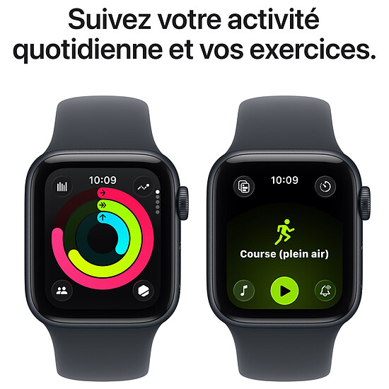 Montre connectée Apple Watch SE 3 GPS 44 mm Minuit Bracelet Sport Sport Minuit S/M  - Autre vue
