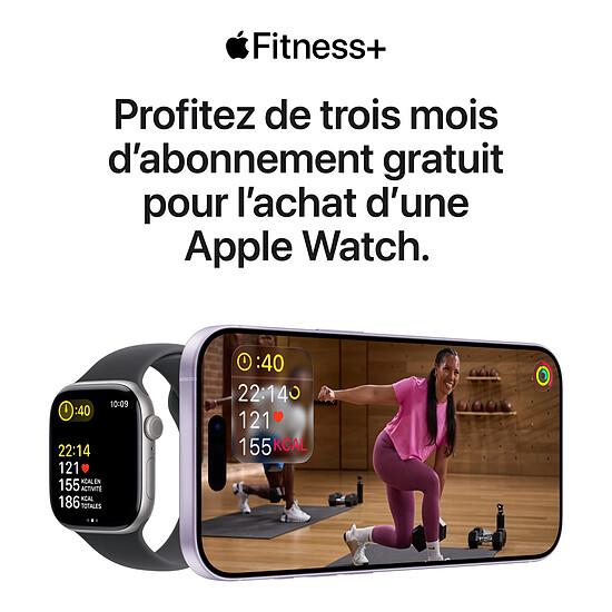 Montre connectée Apple Watch Series 11 GPS - Aluminium Or rose  - Bracelet Sport Rose - 42 mm - Taille S/M - Autre vue