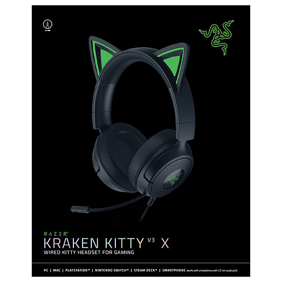 Casque micro Razer Kraken V3 X Noir - Autre vue