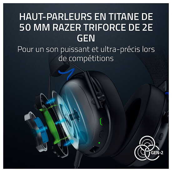 Casque micro Razer Blackshark V3 - Noir - Autre vue