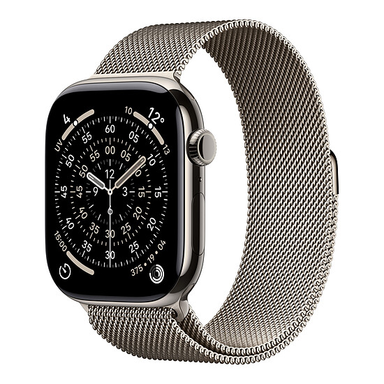 Montre connectée Apple Watch Series 11 GPS + Cellular - Titane Naturel - Bracelet Milanais - 46 mm S/M - Autre vue