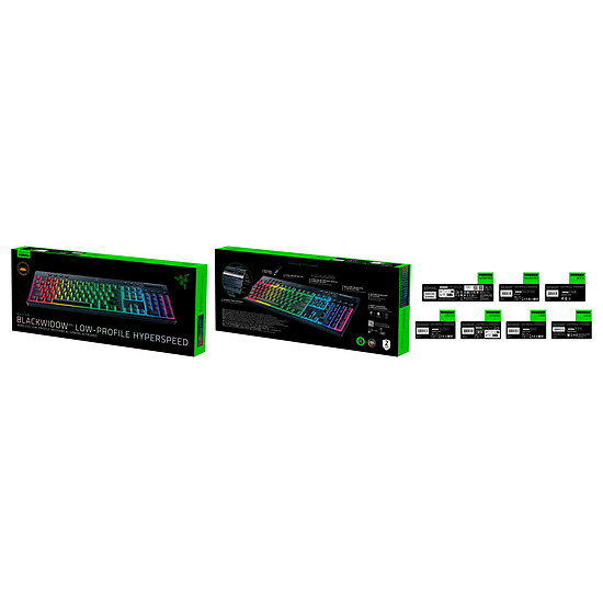 Clavier PC Razer BlackWidow V4 Low-Profile HyperSpeed - Razer Orange - Autre vue