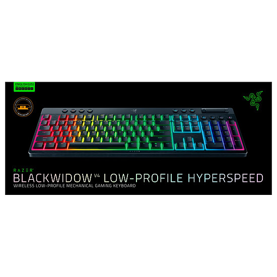 Clavier PC Razer BlackWidow V4 Low-Profile HyperSpeed - Razer Orange - Autre vue