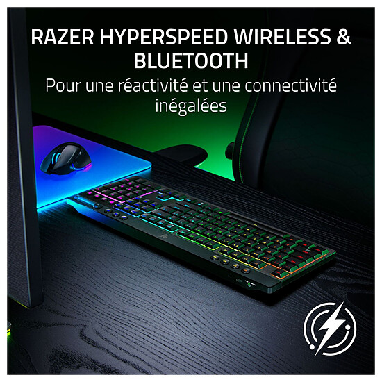 Clavier PC Razer BlackWidow V4 Low-Profile HyperSpeed - Razer Orange - Autre vue