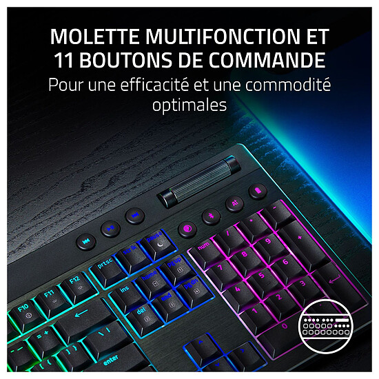Clavier PC Razer BlackWidow V4 Low-Profile HyperSpeed - Razer Orange - Autre vue