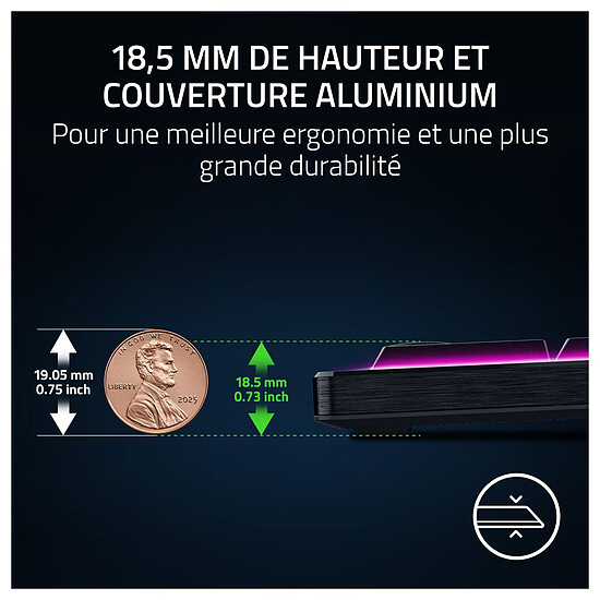 Clavier PC Razer BlackWidow V4 Low-Profile HyperSpeed - Razer Orange - Autre vue