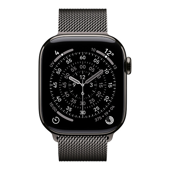 Montre connectée Apple Watch Series 11 GPS + Cellular - Titane Ardoise - Bracelet Milanais - 42 mm - Autre vue