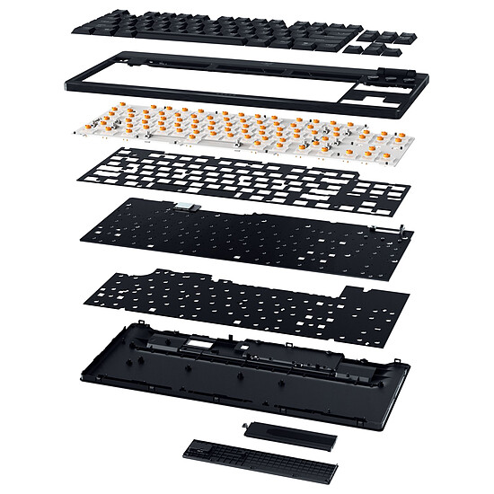 Clavier PC Razer BlackWidow V4 TKL Low-Profile HyperSpeed - Razer Orange - Autre vue