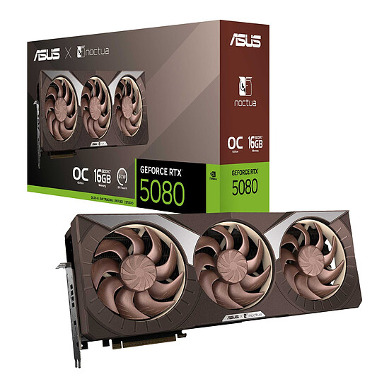 Carte graphique Asus GeForce RTX 5080 16GB GDDR7 Noctua OC Edition - Autre vue