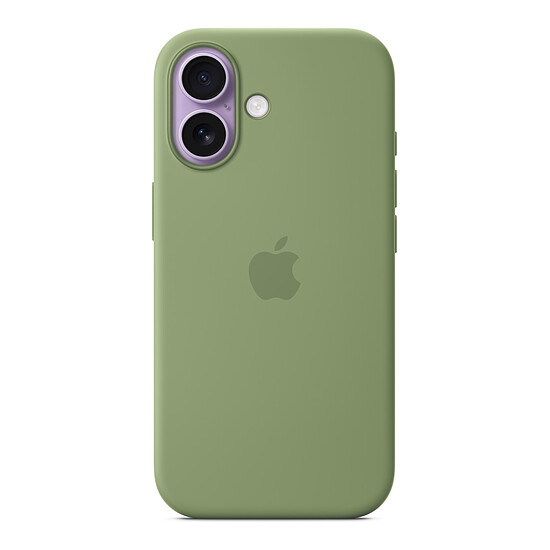 Coque et housse Apple Coque en silicone avec MagSafe  Vert Ardoise - iPhone 17 - Autre vue