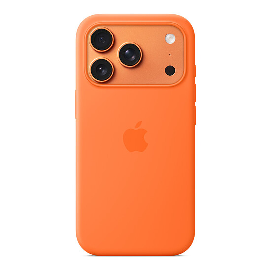 Coque et housse Apple Coque en silicone avec MagSafe Orange - iPhone 17 Pro - Autre vue