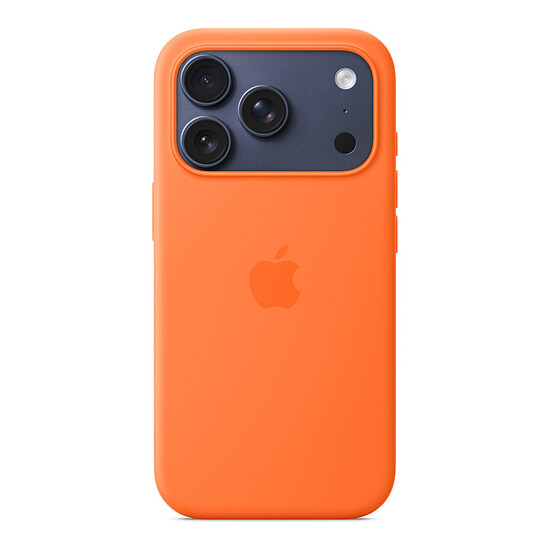 Coque et housse Apple Coque en silicone avec MagSafe Orange - iPhone 17 Pro - Autre vue