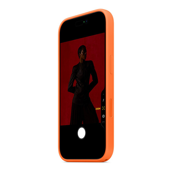 Coque et housse Apple Coque en silicone avec MagSafe Orange - iPhone 17 Pro - Autre vue