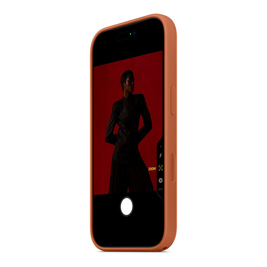 Coque et housse Apple Coque en silicone avec MagSafe Terracotta - iPhone 17 Pro - Autre vue