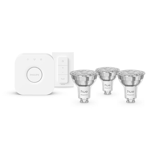 Ampoule connectée Philips Hue White Ambiance Kit de démarrage Essential GU10 4.7 W Bluetooth x 3 - Autre vue