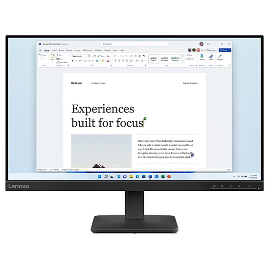 Écran PC Lenovo L24-4e - Autre vue