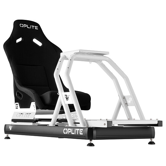 Cockpit / Siège de simracing OPLITE Cockpit R8 Fury - Blanc - Autre vue