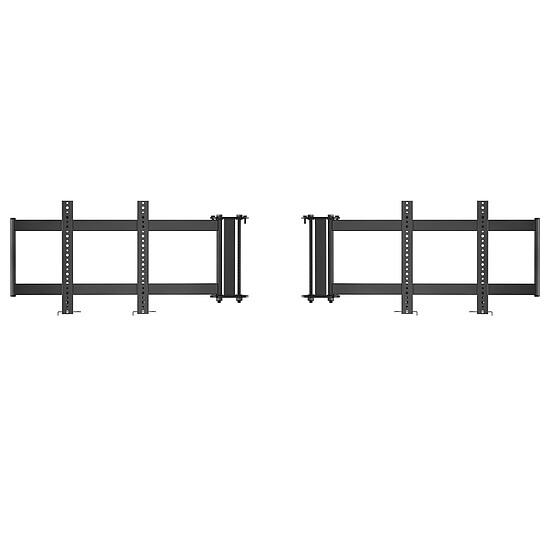 Support d'écran simracing OPLITE R8 Extensions Triple Screen Mount - Noir - Autre vue