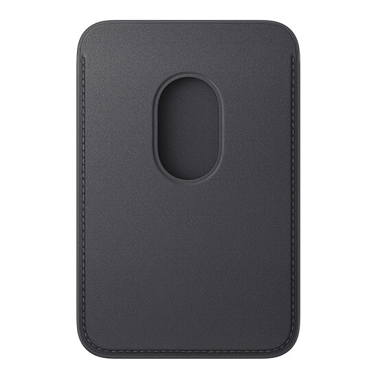 Coque et housse Apple Porte-cartes en tissage fin pour iPhone avec MagSafe - Noir - Autre vue