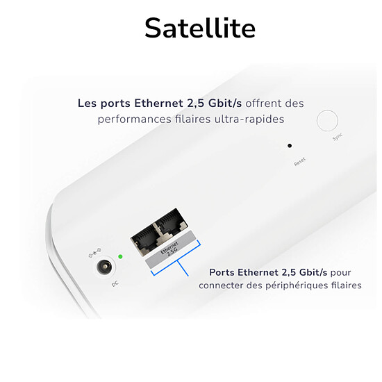Routeur et modem Netgear Orbi WiFi 7 Série 770 + 2 Satellites  - RBE773 - Autre vue