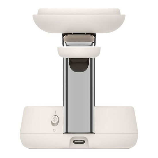 Chargeur Belkin UltraCharge Pro Station de Recharge 3-en-1 avec Qi2 (Sable) - Autre vue