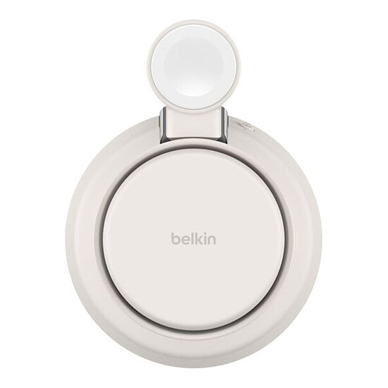 Chargeur Belkin UltraCharge Pro Station de Recharge 3-en-1 avec Qi2 (Sable) - Autre vue