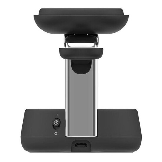 Chargeur Belkin UltraCharge Pro Station de Recharge 3-en-1 avec Qi2 (Noir) - Autre vue