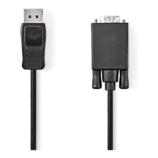 Adaptateur DisplayPort NEDIS Câble DisplayPort Mâle vers VGA Mâle (1 m)