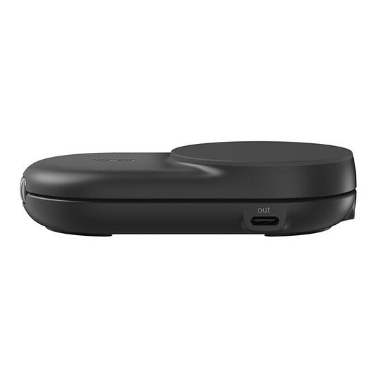 Chargeur Belkin UltraCharge Socle de Recharge 2-en-1 Aimantée et Pliable avec Qi2 (Noir) - Autre vue