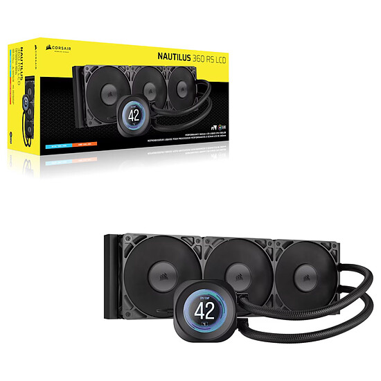 Watercooling AIO Corsair Nautilus 360 RS LCD - Noir - Autre vue