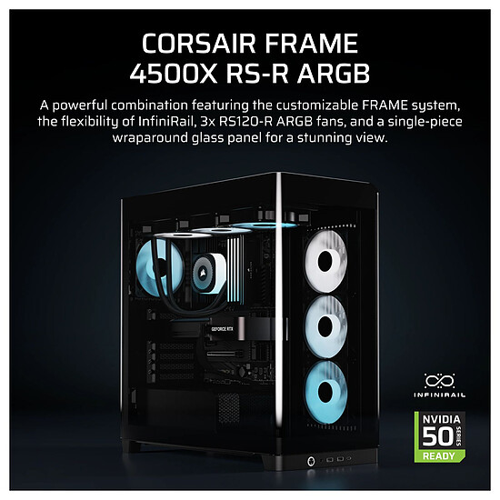 Boîtier PC Corsair Frame 4500X RS-R ARGB - Noir  - Autre vue