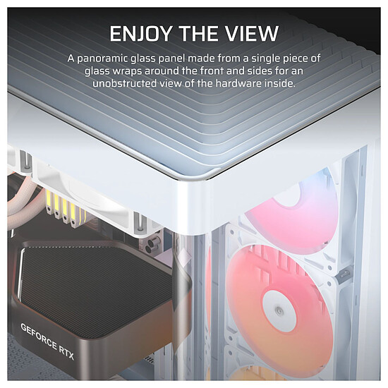 Boîtier PC Corsair Frame 4500X RS-R ARGB - Blanc - Autre vue