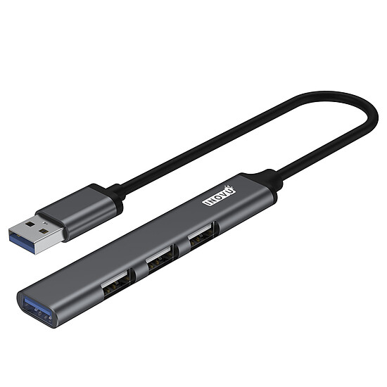 Adaptateur USB INOVU Hub compact USB-A 4 ports - Autre vue