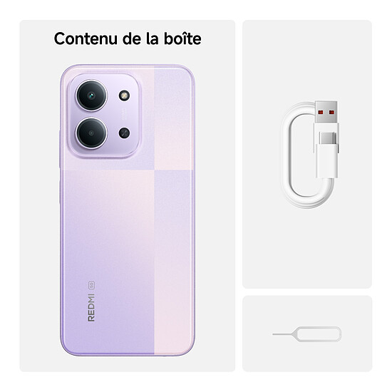 Smartphone Xiaomi Redmi 15C 5G Violet - 256 Go - 4 Go - Autre vue