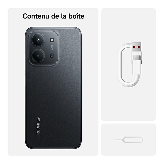 Smartphone reconditionné Xiaomi Redmi 15C 5G Noir - 256 Go - 4 Go · Reconditionné - Autre vue