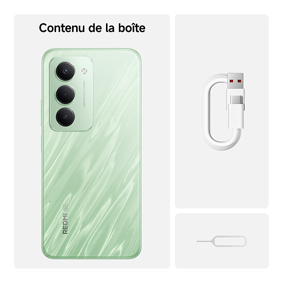 Smartphone Xiaomi Redmi 15 5G Vert - 256 Go - 8 Go - Autre vue