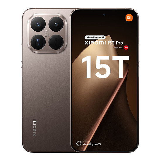 Smartphone reconditionné Xiaomi 15T Pro 5G (Mocha) - 512 Go · Reconditionné - Autre vue