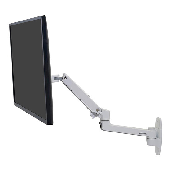 Bras & support écran PC Ergotron Bras articulé fixation murale LX 45-243-216 Blanc